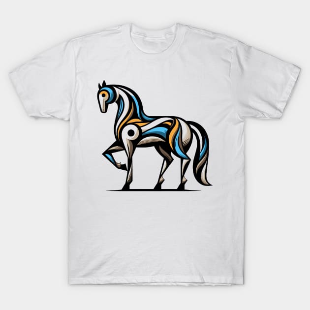 Horse illustration. Illustration of a horse in cubism style T-Shirt by gblackid